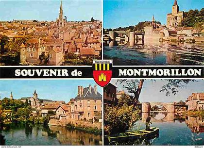 86 - Montmorillon - Multivues - Blasons - CPM - Voir Scans Recto-Verso