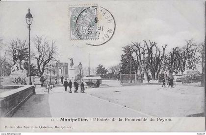 Montpellier - L'Entrée de la Promenade du Peyrou