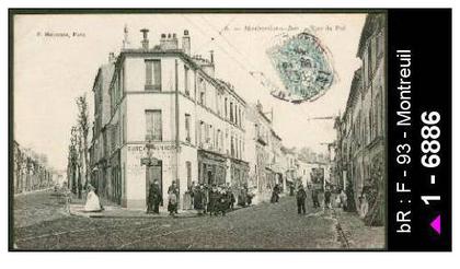 93 Montreuil - 16 - Montreuil-sous-Bois - Rue du Pré - rue du pre enseigne montre - cpa -  /  D93D  K93048K  C28267C