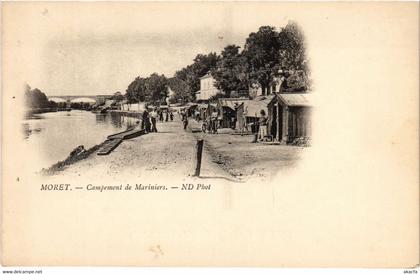 CPA MORET-sur-LOING Campement de Mariniers (977725)