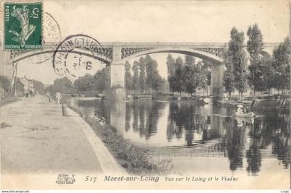 CPA Moret-sur-Loing Vue sur le Loing et le Viaduc