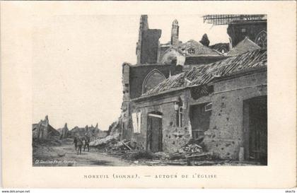 CPA Guerre Military MOREUIL Autour de l'Eglise (807524)