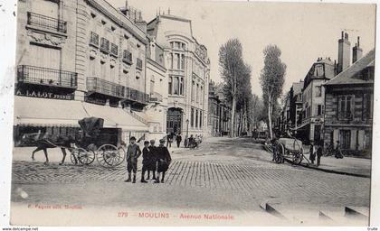 MOULINS AVENUE NATIONALE (EDITION P. PAQUET )