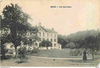 95 - Mours - Villa Saint Régis - Animée - CPA - Oblitération de 1919 - Etat coquée - Voir Scans Recto-Verso