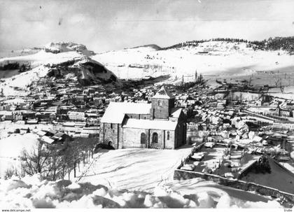 MURAT EGLISE DE BREDONS SOUS LA NEIGE (CARTE PHOTO )