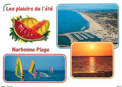 11 - Narbonne - Narbonne Plage - Multivues - Planche à Voile - CPM - Voir Scans Recto-Verso