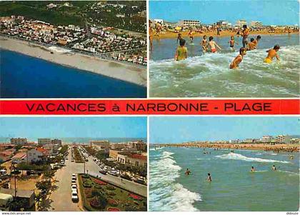 11 - Narbonne - Narbonne Plage - Multivues - Scènes de Plage - Automobiles - CPM - Voir Scans Recto-Verso