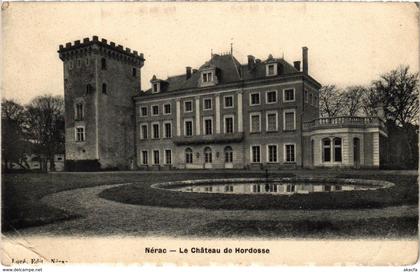 CPA NÉRAC Le Chateau de Hordosse (89830)