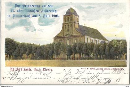 CPA Neubreisach Alsace Allemande Neuf-Brisach Eglise Katherine