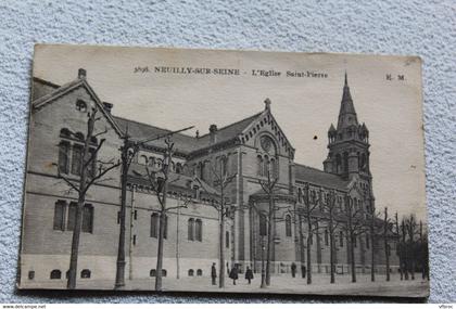 Cpa 1940, Neuilly sur Seine, l'église saint Pierre, hauts de Seine 92