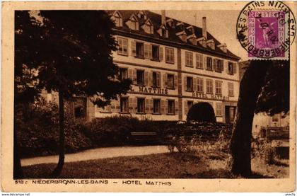 CPA AK NIEDERBRONN-les-BAINS - Hotel Matthis (276093)