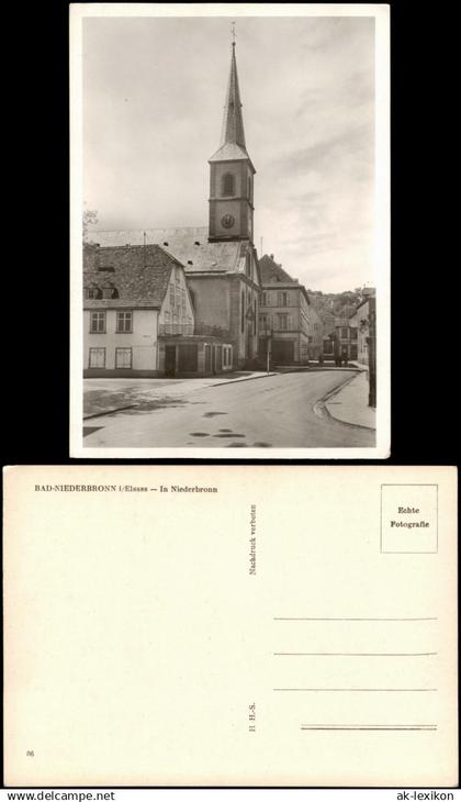 CPA Niederbronn Niederbronn-les-Bains Stadtpartie, Straße 1936