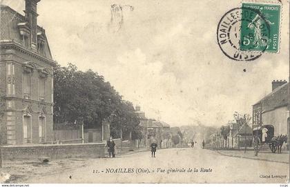 CPA Noailles Vue générale de la Route