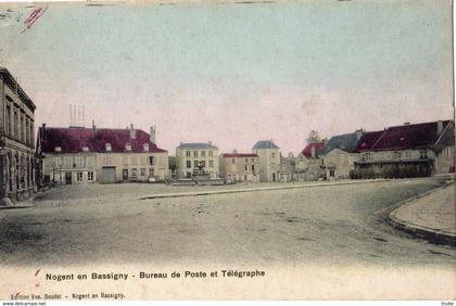 NOGENT-EN-BASSIGNY BUREAU DE POSTE ET TELEGRAPHE (CARTE COLORISEE)