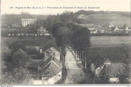 CPA Nogent-le-Roi Panorama de Chandres et Routes de Maintenon