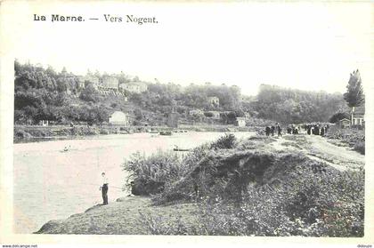 94 - Nogent sur Marne - La Marne - Vers Nogent - Animée - CPA - Voir Scans Recto-Verso