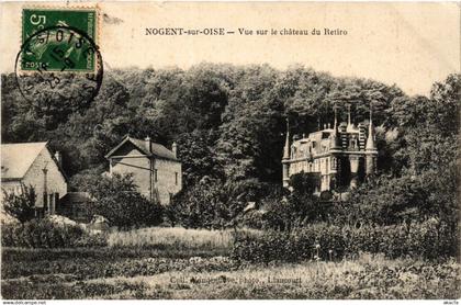 CPA AK NOGENT-sur-OISE Vue sur le Chateau du Retiro (423995)