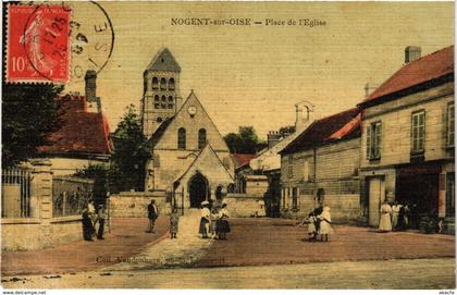 CPA NOGENT-sur-OISE - Place de l'Église (259560)