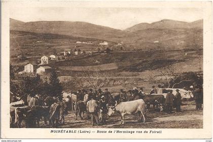 CPA Noiretable Route de l'Hermitage vue du Foirail