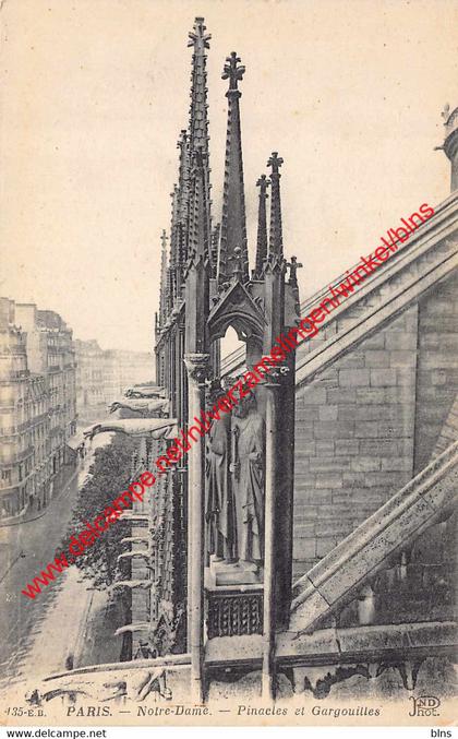 Notre-Dame - pinacles et gargouilles - Notre-Dame de Paris - (75) Paris