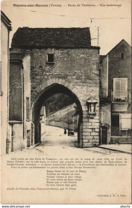 CPA NOYERS-sur-SEREIN - Porte de TONNERRE - vue Int. (147131)