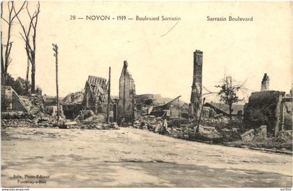 Noyon 1919 - Boulevard Sarrazin