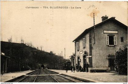 CPA AK OLLIERGUES La Gare (461117)