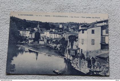 Olliergues, la Dore, vue prise du pont, Puy de Dôme 63