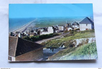 Cpm, Onival, vue générale sur Onival et la plage, Somme 80