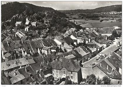 CPSM Orgelet - vue aérienne