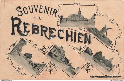 FRANCE - Souvenir de Rebrechien - multi-vues de différents endroits - monuments - édifices - Carte Postale Ancienne