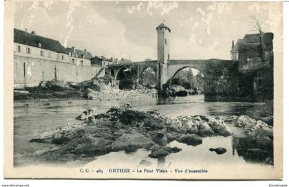 CPA - Carte postale - France - Orthez - Le Pont Vieux - 1921 (CP1085)