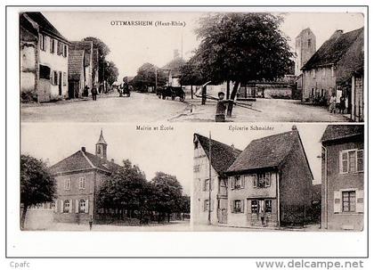 Ottmarsheim - Mairie, école et Rue