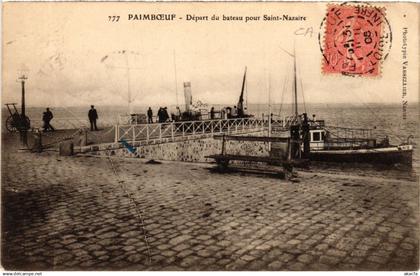 CPA PAIMBOEUF - Depart du bateau pour St-NAZAIRE (587853)