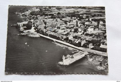 Cpm, Paimboeuf, vue aérienne, les quais et le phare, Loire atlantique 44