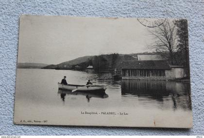 Cpa 1906, Paladru, le lac, Isère 38