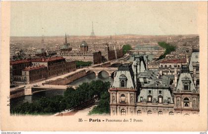 CPA PARIS Panorama des 7 Ponts (302814)