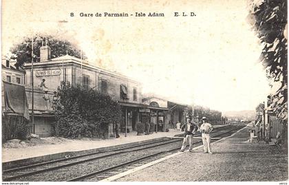 Carte Postale ANCIENNE de   L'ISLE - ADAM / Gare du Parmain