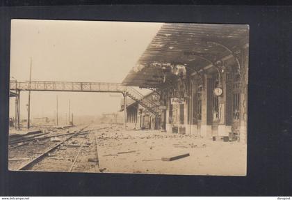 Frankreich France AK Bahnhof Peronne Nord 1. WK