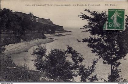 22 - Perros-Guirec - la pointe de Trestrignel - Voyagé - Dos divisé...