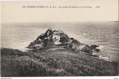 Perros-Guirec - La Pointe du Château à vol d'oiseau