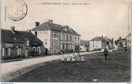 61 - PERVENCHERES --  Route de Bieves