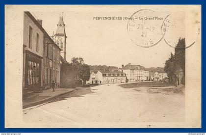 * PERVENCHERES - Grand'Place - Animée - 1921