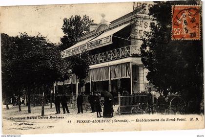 CPA PESSAC Aleouette - Etablissement du rond point (192923)