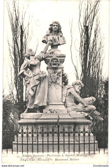 CPA Carte Postale France- Pezenas- Monument Molière 1931  VM45390+