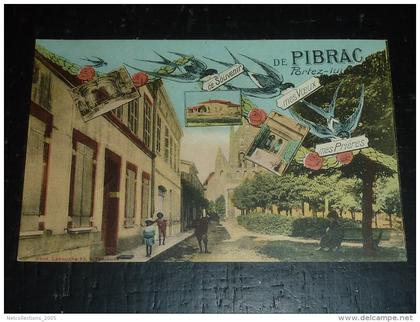 PIBRAC - CE SOUVENIR DE PIBRAC PORTEZ-LUI MES VOEUX, MES PRIERES - CARTE FANTAISIE - 31 HAUTE GARONNE (O)