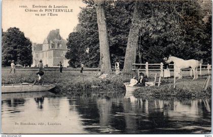 27 - PINTERVILLE --  Château - Vu sur l'Eure