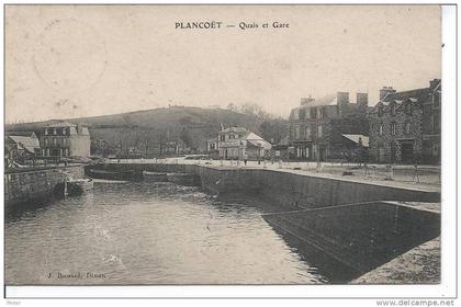 PLANCOET - Quais et gare