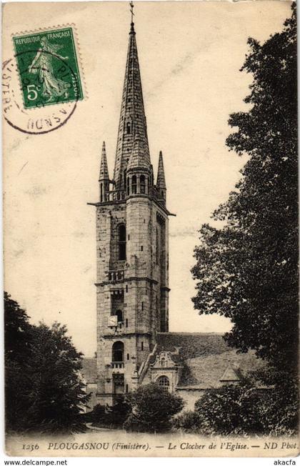 CPA Plougasnou - Le Clocher et l'Eglise (1033282)