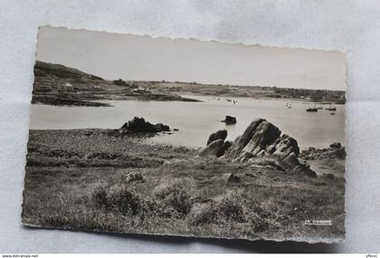 Cpsm 1952, Plougasnou, le port de Primel Trégastel, Finistère 29